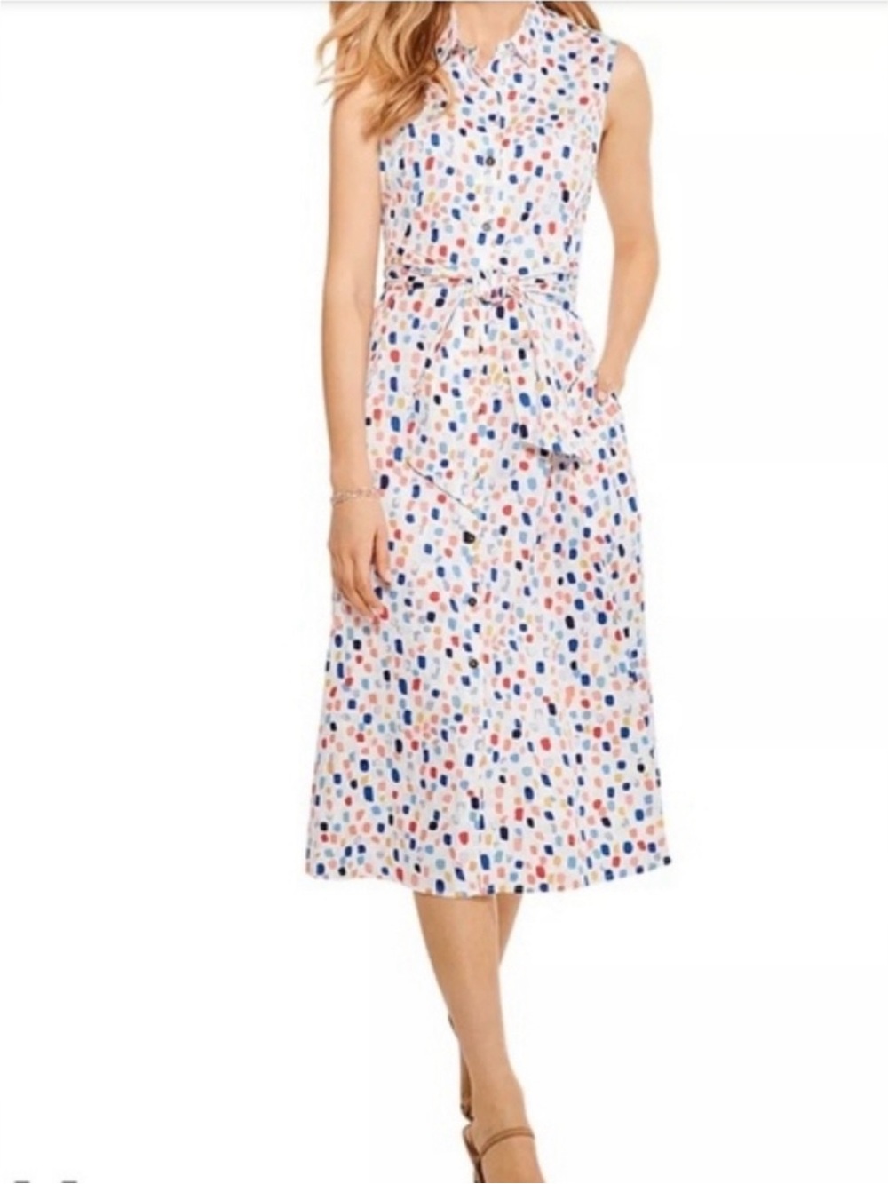 Nic + Zoe Sleeveless Shirtdress